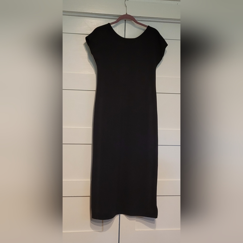 Women With Control Petite Reversible Black Maxi